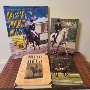 Vintage Dressage/Equestrian/Riding Books - Four Hardcover